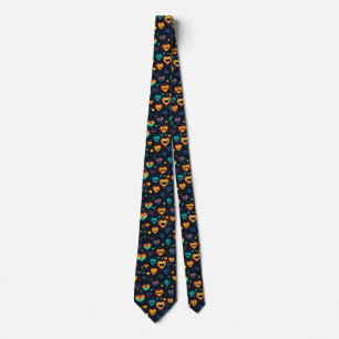 Cravate Joli rire et sourire petits coeurs positifs