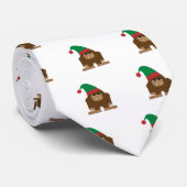 Cravate Joli Sasquatch Elf de Noël (Roulé)