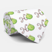 Cravate Joli texte de Noël, Ho dans les cannes de bonbon o (Roulé)