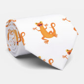 Cravate Joli triton orangé joyeux (Roulé)