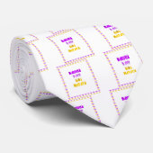 Cravate Joli violet et jaune Hakuna Matata bébé enfants G (Roulé)