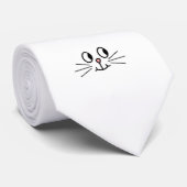 Cravate Joli Visage De Chat. (Roulé)