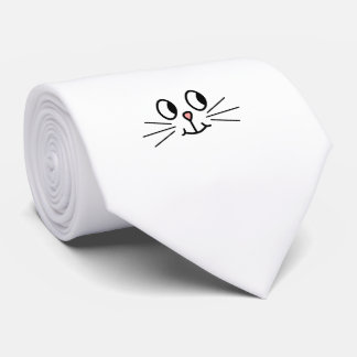 Cravate Joli Visage De Chat.