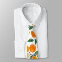 Jolie aquarelle Orange Citrus Motif botanique