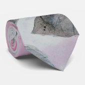 Cravate Jolie aquarelle peinture à la main design (Roulé)