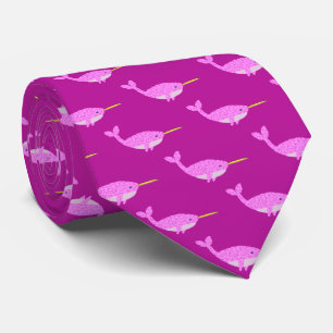 Cravate Jolie fille rose bébé Narwhal Patterned