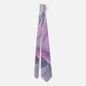 Cravate Jolie fleur rose abstraite moderne art fractal (Dos)