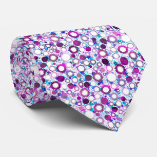 Cravate Jolie fleurs colorées soleil motif