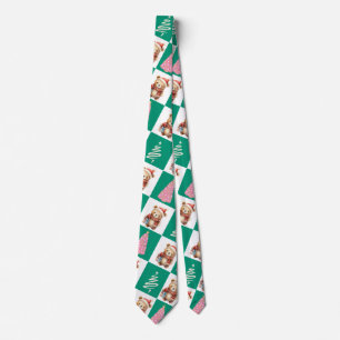 Cravate Jolie peluche Oear Père Noël Joyeuse fête des arbr