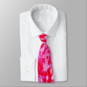 Cravate Jolies Fleurs Rouges (Attaché)