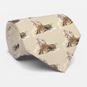 Cravate Jolies Phoques Curieux, Aquarelles (Roulé)