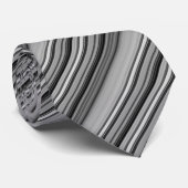 Cravate Jolies rayures noir gris (Roulé)
