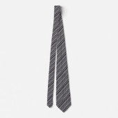 Cravate Jolies rayures noires et blanches (Dos)
