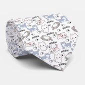 Cravate Jolis chatons dodus et cœurs Meow (Roulé)
