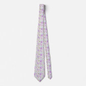 Cravate Jolis motifs paisley pastel (Devant)