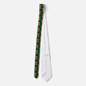 Cravate Jolly Santa Claus With Flag Of Texas (Dos)