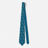 Cravate Jongleur Stickman monocycliste (Devant)