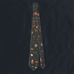 Cravate Jote Éffrayant Whimsical Halloween Motif Arrière -<br><div class="desc">Halloween est proche ! Ce Motif d'Halloween blanc mignon mais Éffrayant est parfait pour décorer votre fête d'Halloween.  Ce motif est également disponible sur des coussins de jeton,  des cabines téléphoniques,  des couvertures et plus encore!</div>