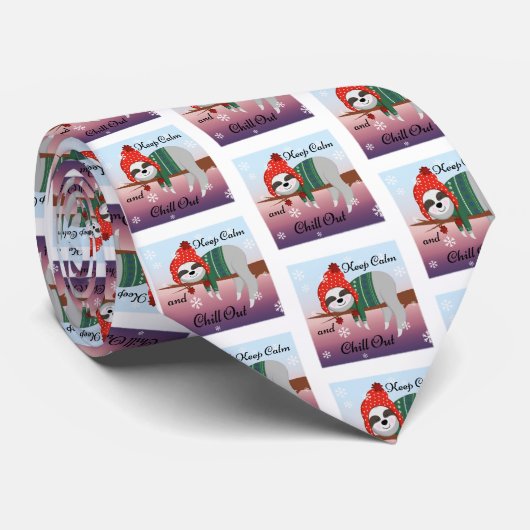 Cravate Jote fente drôle en hiver Casquette et la devise S (Roulé)