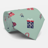 Cravate Jote Noël présente des ornements Motif (Roulé)