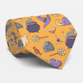 Cravate Jouer des fantômes d'Halloween et des sorcières Mo (Roulé)