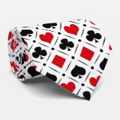 Cravate Jouer des symboles de cartes (Roulé)