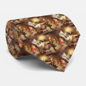 Cravate Jouets de Noël Vintage, Poupées dansantes, Nounour (Roulé)