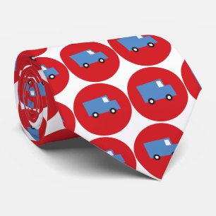 Cravate Jouets Jouets amusants Retro Transport Blue Truck