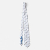 Cravate Joueur de baseball avec Bat Blue Check Necktie (Dos)