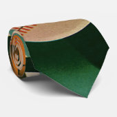 Cravate Joueur de baseball vintage, Catcher avec Mitt (Roulé)