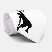 Cravate Joueur de basketball Silhouette Slam Dunk (Roulé)