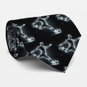 Cravate Joueur De Football Sur Noir (Roulé)