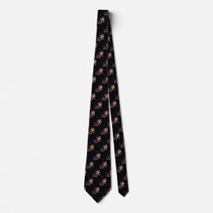 Cravate Joueur de hockey Sport Multicolore noir Arrière -