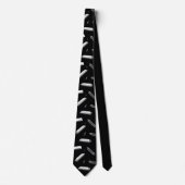 Cravate Joueur d'harmonica Bouche Orgue Notes de musique M (Devant)