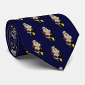 Cravate Joueur du Saxophone du Père Noël (Roulé)