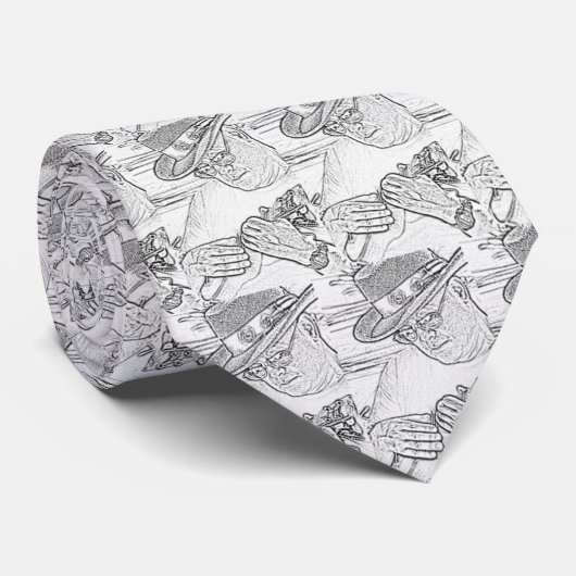 Cravate Jouez la 'ukulélé ! (Roulé)