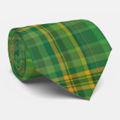 Cravate Jour de la Saint Patrick à plaid vert (Roulé)