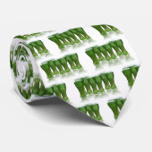 Cravate Jour de la Saint-Patrick bière verte (Roulé)