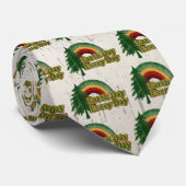 Cravate Jour de la terre chaque jour, rétro arc-en-ciel (Roulé)