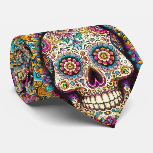 Cravate Jour du Motif mort (Roulé)