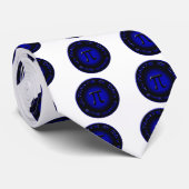 Cravate Jour final 2015 de pi 3.14.15 9h26 : 53 (bleu) (Roulé)