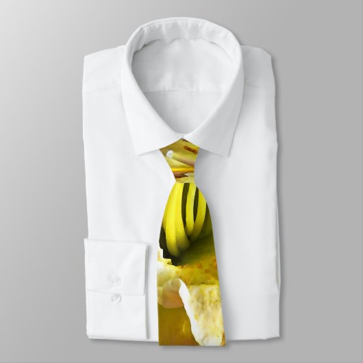 Cravate Jour Jaune Lily (Attaché)