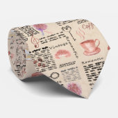 Cravate Journal vintage romantique (Roulé)