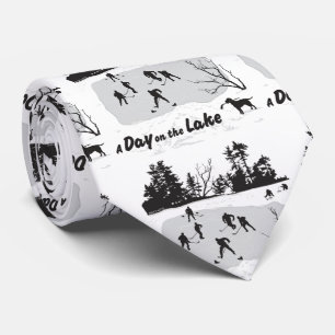 Cravate Journée de hockey sur le lac Pond