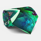 Cravate Joyau de cristal Green Emerald Gemstone May Annive (Roulé)