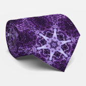 Cravate Joyau en cristal violet (Roulé)