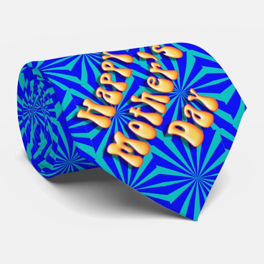 Cravate Joyeuse fête des mères à un Gal Super ! (Roulé)