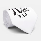 Cravate Joyeuse Journée Pi (Roulé)