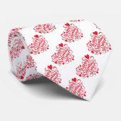 Cravate Joyeuse Saint-Valentin (Roulé)