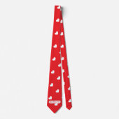 Cravate Joyeuse Saint-Valentin Moderne Motif d'Amour (Devant)